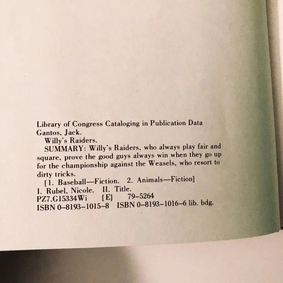 Vtg 1980  Willy's Raiders by Jack Gantos Parents Magazine Press - Picture 7 of 16